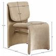 Meridian Furniture Slique Beige Performance Fabric Dining Chair (Set of 2)