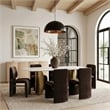Meridian Furniture Slique Brown Performance Fabric Dining Chair (Set of 2)