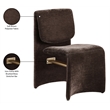 Meridian Furniture Slique Brown Performance Fabric Dining Chair (Set of 2)