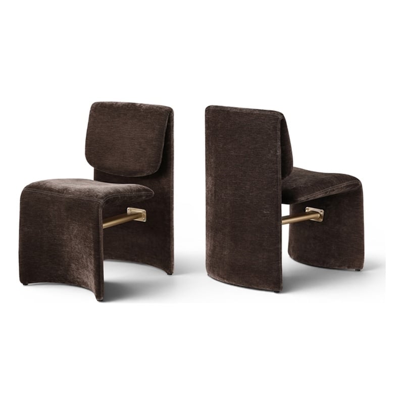 Meridian Furniture Slique Brown Performance Fabric Dining Chair (Set of 2)