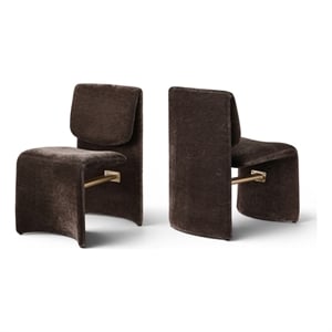 Meridian Furniture Slique Brown Performance Fabric Dining Chair (Set of 2)