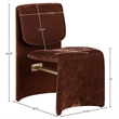 Meridian Furniture Slique Burgundy Performance Fabric Dining Chair (Set of 2)