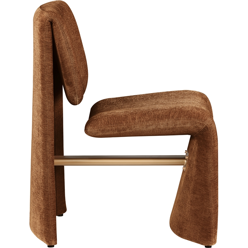 Meridian Furniture Slique Cognac Performance Fabric Dining Chair (Set of 2)