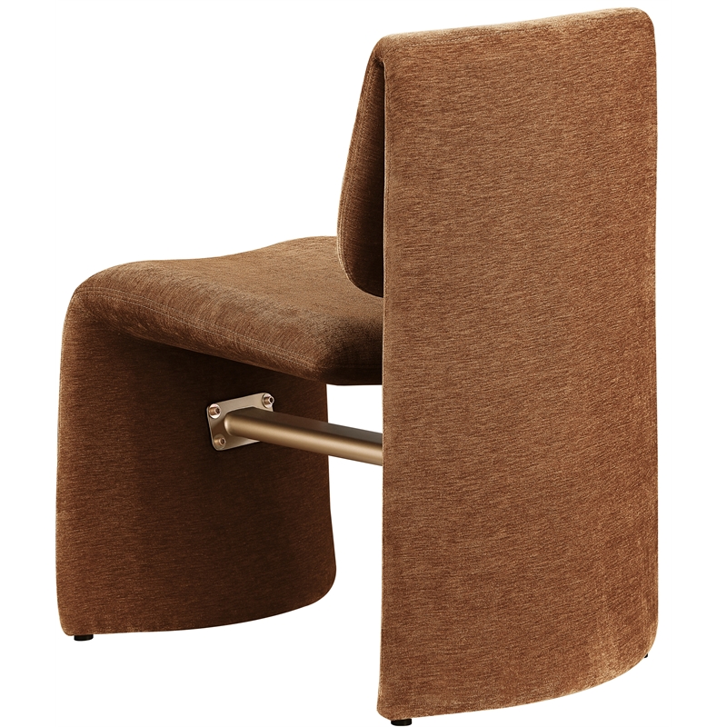 Meridian Furniture Slique Cognac Performance Fabric Dining Chair (Set of 2)