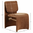 Meridian Furniture Slique Cognac Performance Fabric Dining Chair (Set of 2)