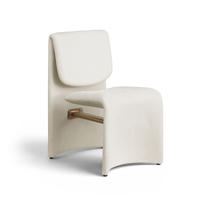 Meridian Furniture Slique Cream Performance Fabric Dining Chair (Set of 2)