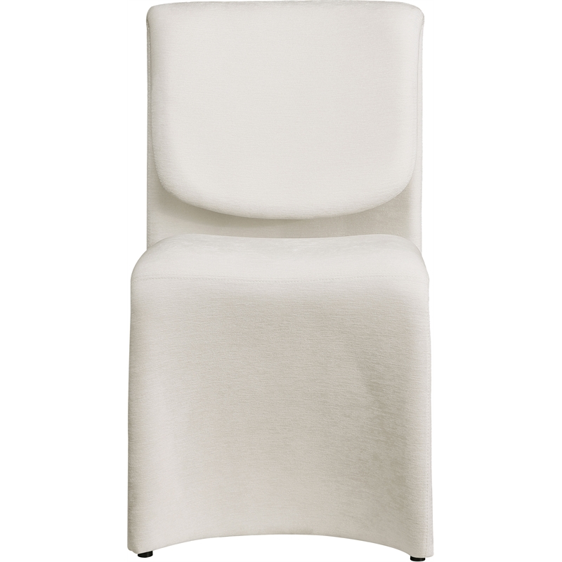 Meridian Furniture Slique Cream Performance Fabric Dining Chair (Set of 2)