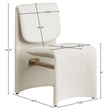 Meridian Furniture Slique Cream Performance Fabric Dining Chair (Set of 2)