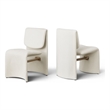 Meridian Furniture Slique Cream Performance Fabric Dining Chair (Set of 2)