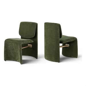 Meridian Furniture Slique Green Performance Fabric Dining Chair (Set of 2)