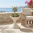 Meridian Furniture Vessa Cream Indoor / Outdoor Concrete Planter