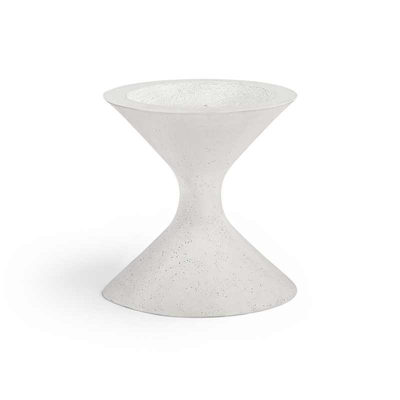 Meridian Furniture Vessa Cream Indoor / Outdoor Concrete Planter