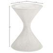 Meridian Furniture Vessa Cream Indoor / Outdoor Concrete Planter