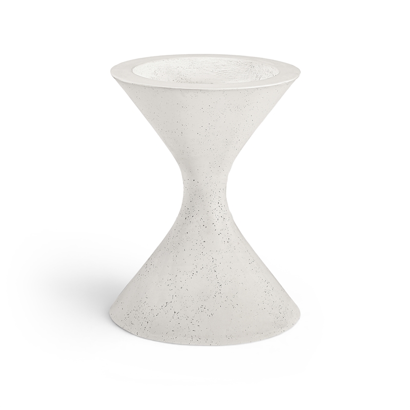 Meridian Furniture Vessa Cream Indoor / Outdoor Concrete Planter