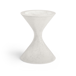 Meridian Furniture Vessa Cream Indoor / Outdoor Concrete Planter