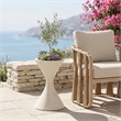 Meridian Furniture Vessa Cream Indoor / Outdoor Concrete Planter