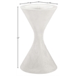 Meridian Furniture Vessa Cream Indoor / Outdoor Concrete Planter