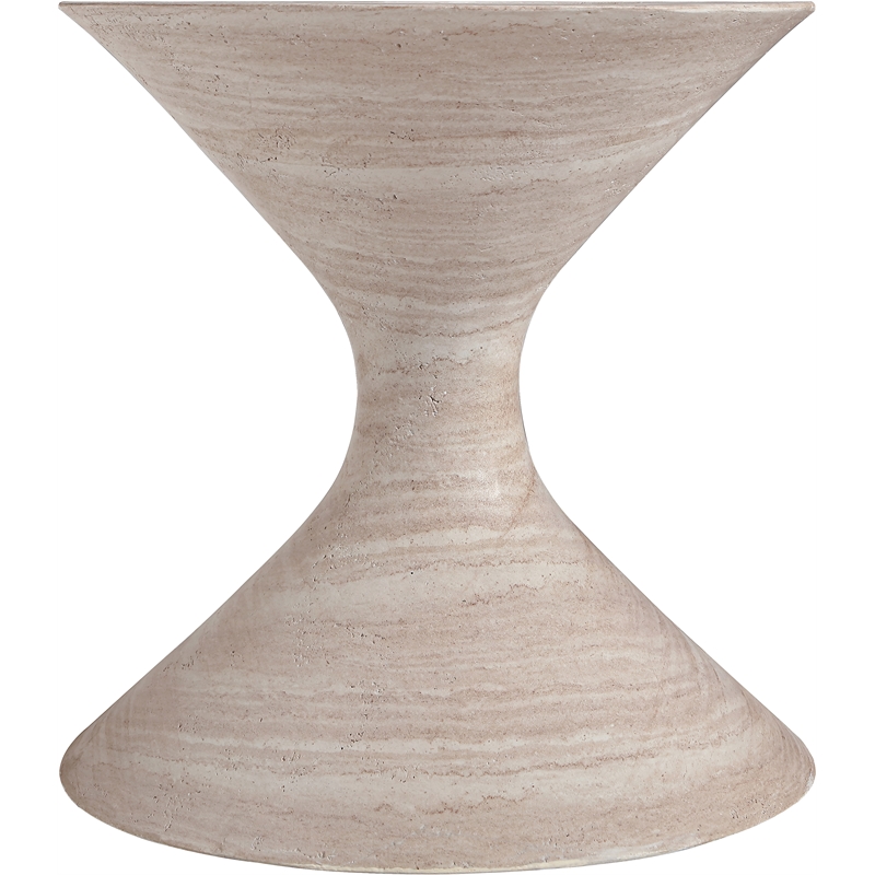 Meridian Furniture Vessa Travertine Indoor / Outdoor Concrete Planter
