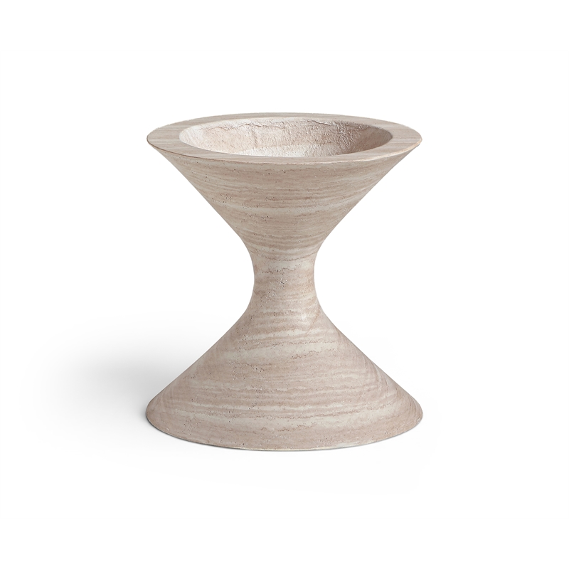 Meridian Furniture Vessa Travertine Indoor / Outdoor Concrete Planter
