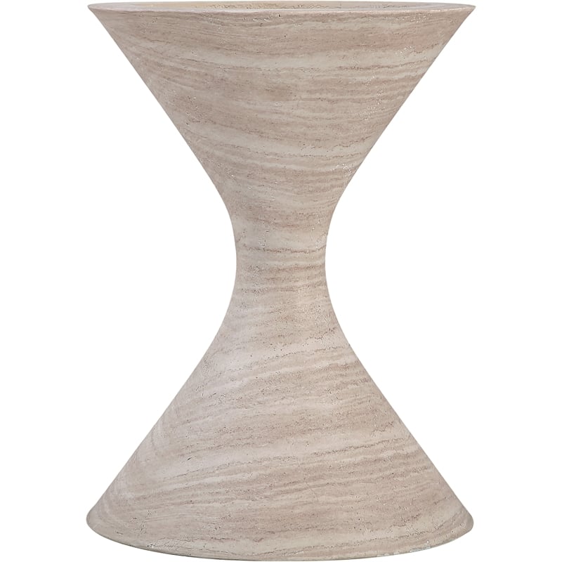 Meridian Furniture Vessa Travertine Indoor / Outdoor Concrete Planter