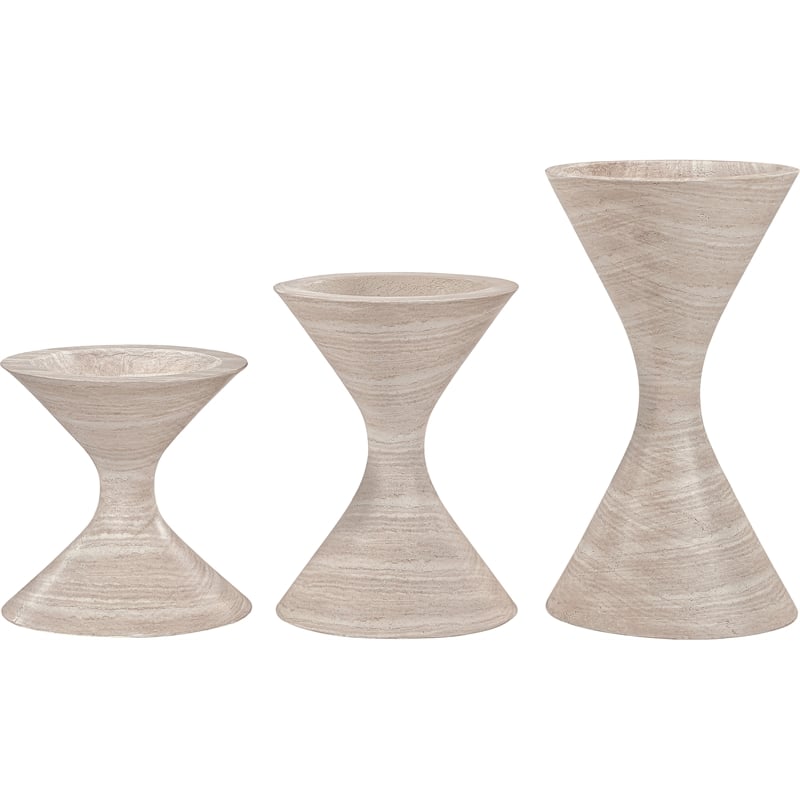 Meridian Furniture Vessa Travertine Indoor / Outdoor Concrete Planter