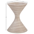 Meridian Furniture Vessa Travertine Indoor / Outdoor Concrete Planter