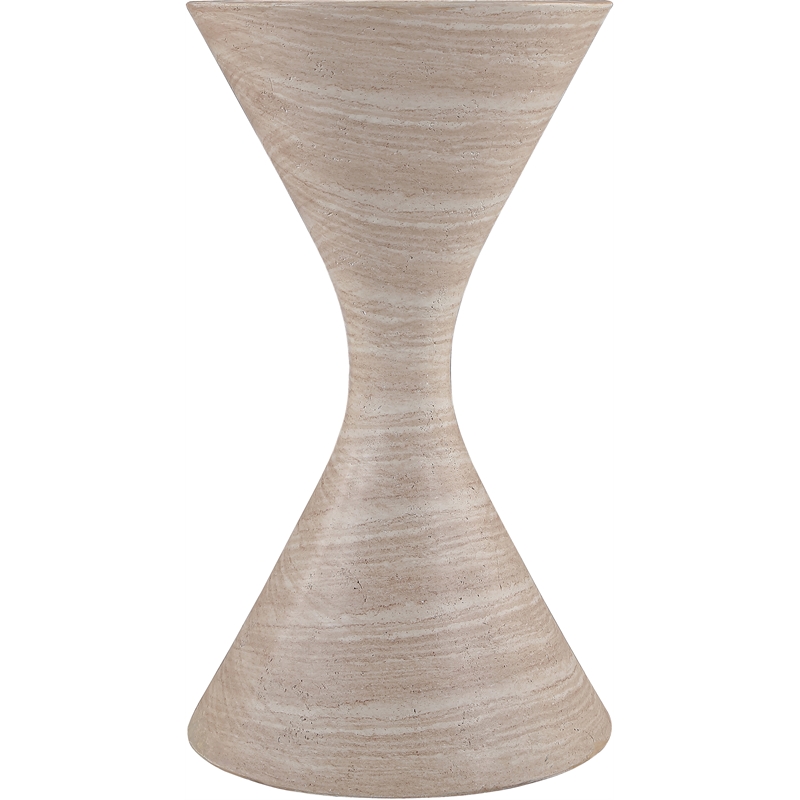 Meridian Furniture Vessa Travertine Indoor / Outdoor Concrete Planter