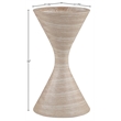 Meridian Furniture Vessa Travertine Indoor / Outdoor Concrete Planter
