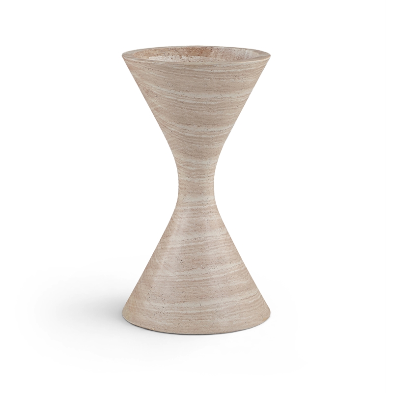 Meridian Furniture Vessa Travertine Indoor / Outdoor Concrete Planter