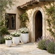 Meridian Furniture Florique Cream Indoor / Outdoor Concrete Planter