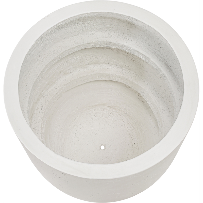Meridian Furniture Florique Cream Indoor / Outdoor Concrete Planter