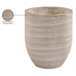 Meridian Furniture Florique Travertine Indoor / Outdoor Concrete Planter