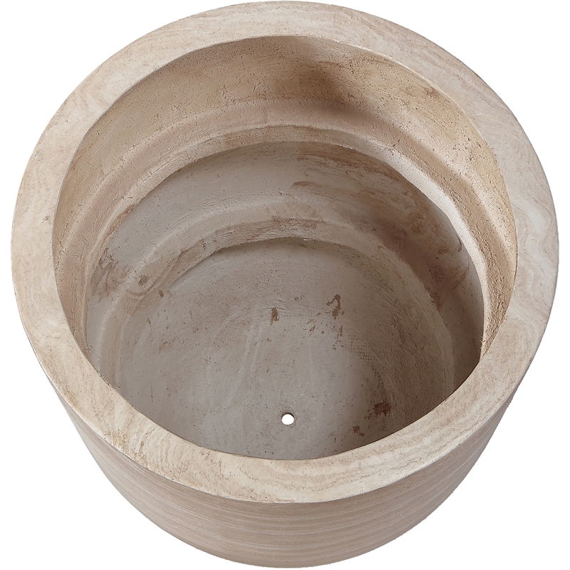 Meridian Furniture Florique Travertine Indoor / Outdoor Concrete Planter