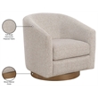 Meridian Furniture Modra Beige Performance Fabric Swivel Accent Chair