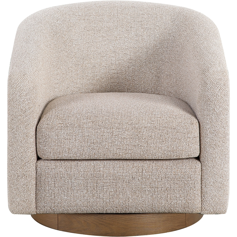 Meridian Furniture Modra Beige Performance Fabric Swivel Accent Chair