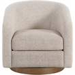 Meridian Furniture Modra Beige Performance Fabric Swivel Accent Chair