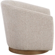 Meridian Furniture Modra Beige Performance Fabric Swivel Accent Chair
