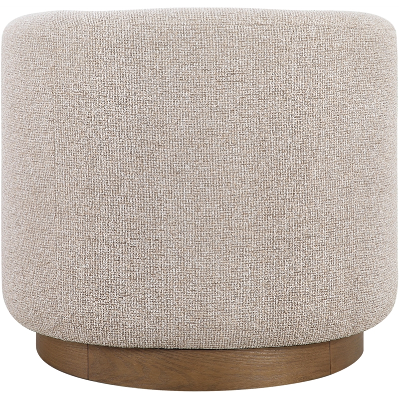 Meridian Furniture Modra Beige Performance Fabric Swivel Accent Chair