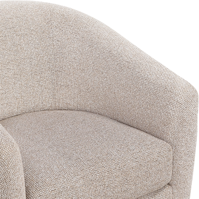 Meridian Furniture Modra Beige Performance Fabric Swivel Accent Chair