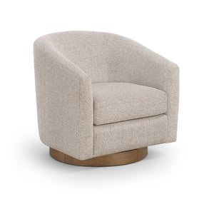 Meridian Furniture Modra Beige Performance Fabric Swivel Accent Chair