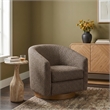 Meridian Furniture Modra Brown Performance Fabric Swivel Accent Chair