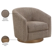 Meridian Furniture Modra Brown Performance Fabric Swivel Accent Chair