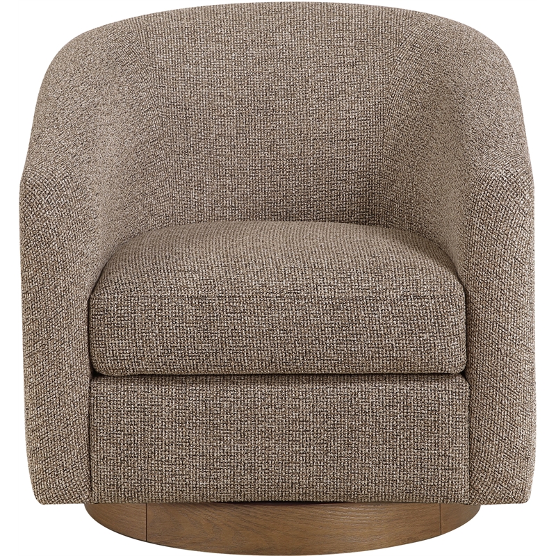 Meridian Furniture Modra Brown Performance Fabric Swivel Accent Chair