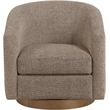 Meridian Furniture Modra Brown Performance Fabric Swivel Accent Chair