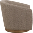 Meridian Furniture Modra Brown Performance Fabric Swivel Accent Chair