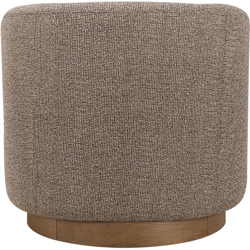 Meridian Furniture Modra Brown Performance Fabric Swivel Accent Chair