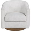Meridian Furniture Modra Cream Performance Fabric Swivel Accent Chair