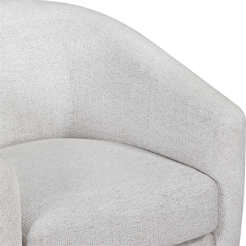 Meridian Furniture Modra Cream Performance Fabric Swivel Accent Chair