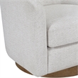 Meridian Furniture Modra Cream Performance Fabric Swivel Accent Chair