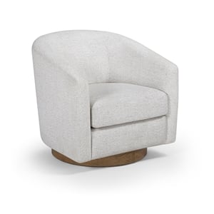 Meridian Furniture Modra Cream Performance Fabric Swivel Accent Chair